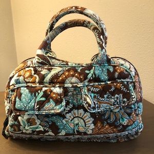 Vera Bradley Java Blue bag makeup cosmetic